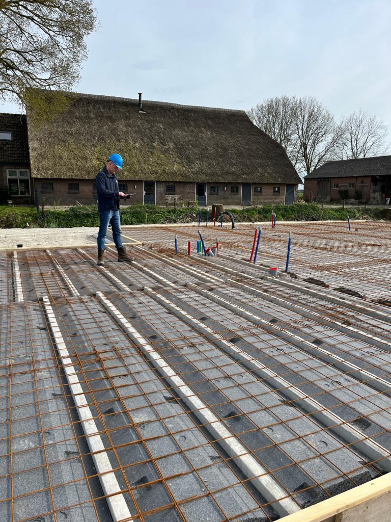 Bouwcontrole Beilen (Drenthe)  wapening begane grondvloer (Wkb)